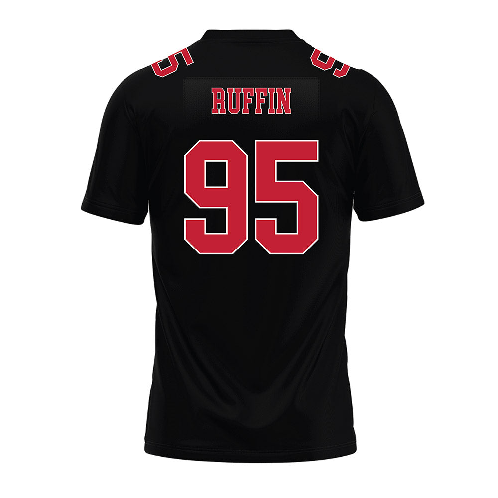 Ohio State - NCAA Football : Emanuel Ruffin - Black Premium Football Jersey-1