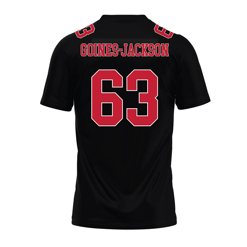 Ohio State - NCAA Football : Julian Goines-Jackson - Black Premium Football Jersey-1