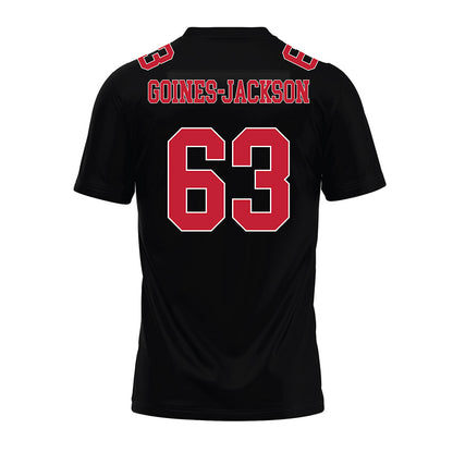 Ohio State - NCAA Football : Julian Goines-Jackson - Black Premium Football Jersey-1