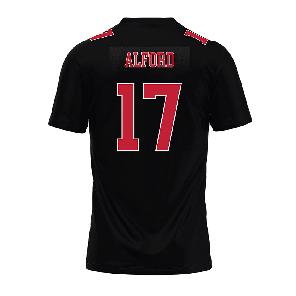 Ohio State - NCAA Football : Tarvos Alford - Black Premium Football Jersey-1