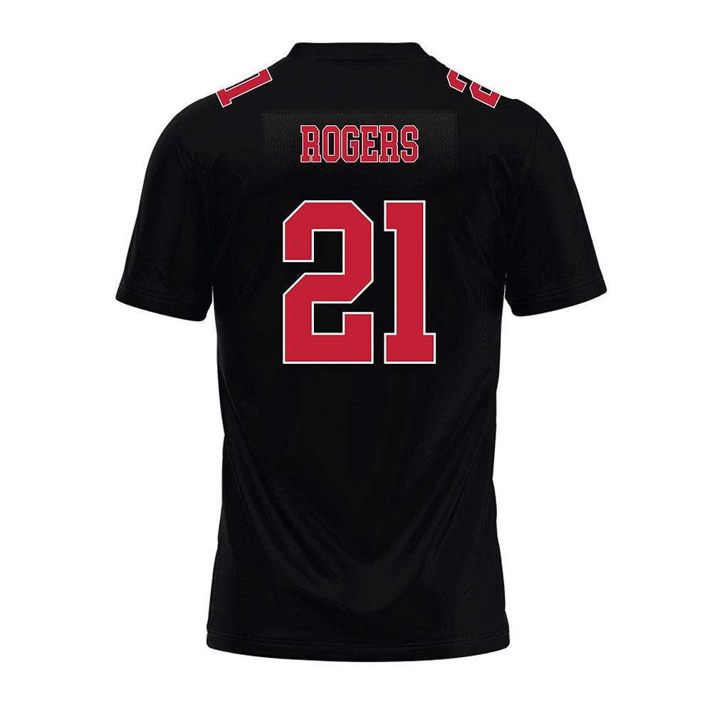 Ohio State - NCAA Football : Anthony Rogers - Black Premium Football Jersey-1