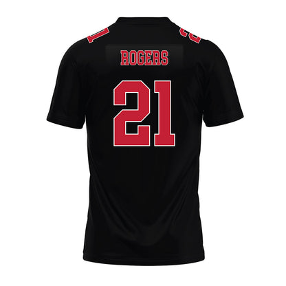 Ohio State - NCAA Football : Anthony Rogers - Black Premium Football Jersey-1