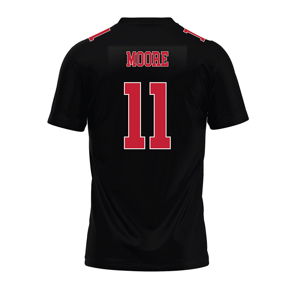 Ohio State - NCAA Football : Terry Moore - Black Premium Football Jersey-1