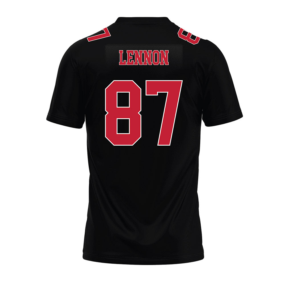 Ohio State - NCAA Football : Brody Lennon - Black Premium Football Jersey-1