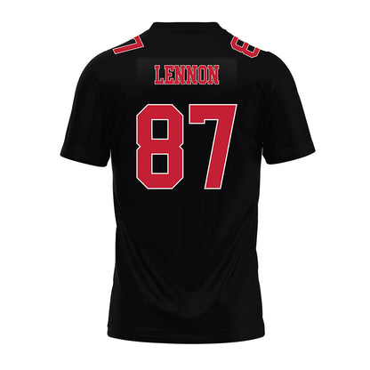 Ohio State - NCAA Football : Brody Lennon - Black Premium Football Jersey-1