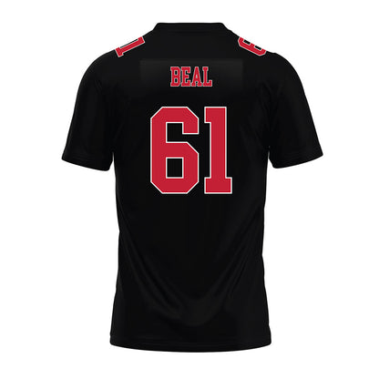 Ohio State - NCAA Football : Landon Beal - Black Premium Football Jersey-1