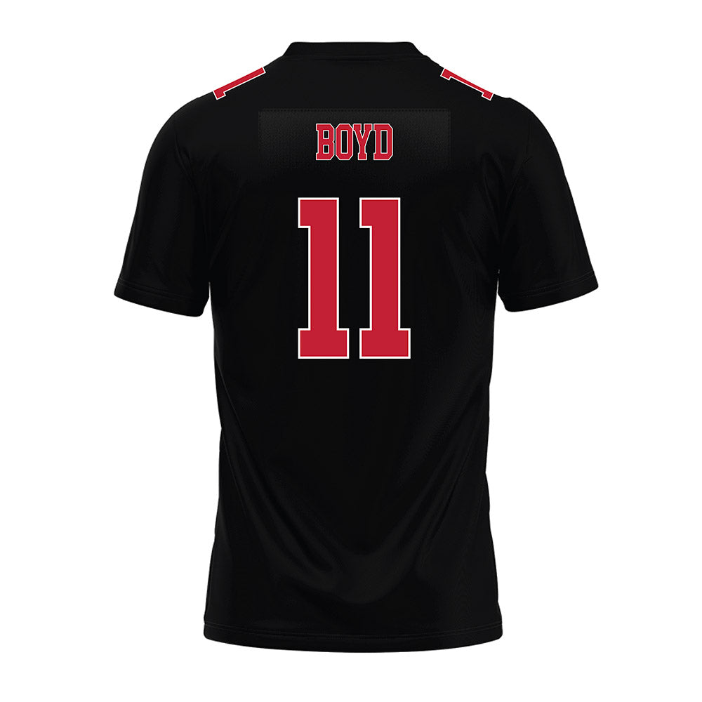 Ohio State - NCAA Football : Brock Boyd - Black Premium Football Jersey-1