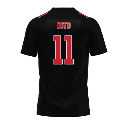 Ohio State - NCAA Football : Brock Boyd - Black Premium Football Jersey-1
