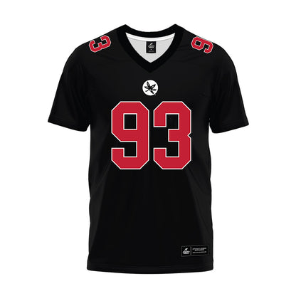 Ohio State - NCAA Football : Brady Young - Black Premium Football Jersey-0