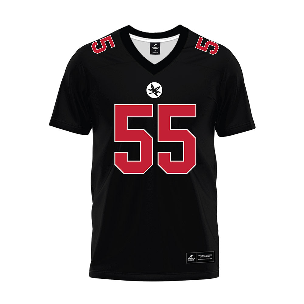 Ohio State - NCAA Football : John Walker - Black Premium Football Jersey-0