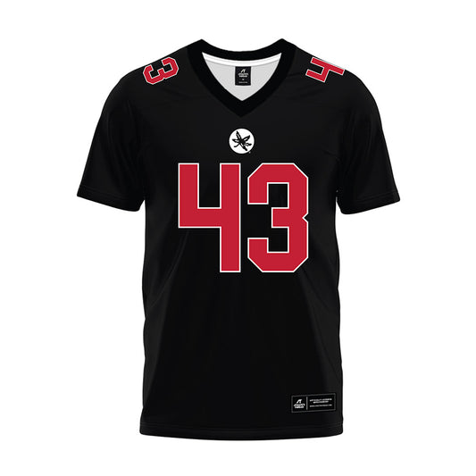 Ohio State - NCAA Football : Brody Jenkins - Black Premium Football Jersey-0