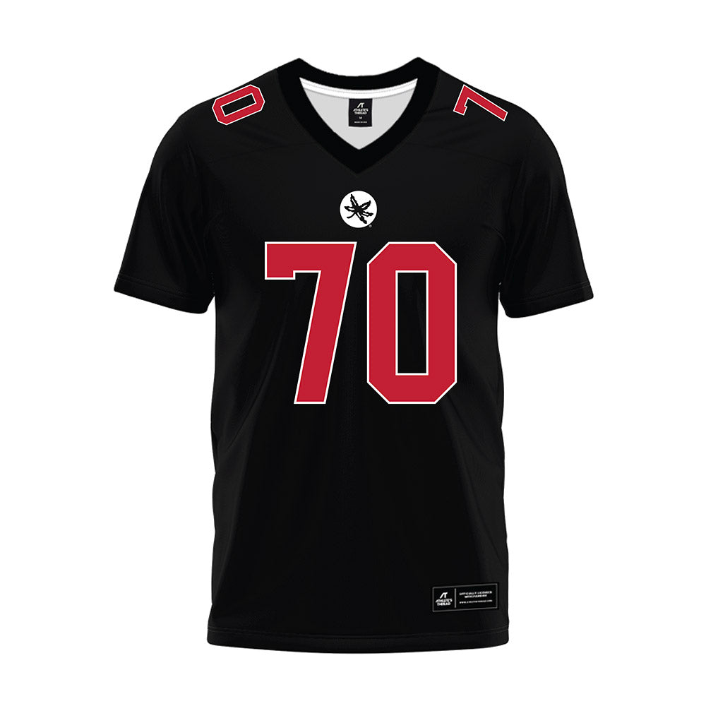 Ohio State - NCAA Football : Phillip Daniels - Black Premium Football Jersey-0