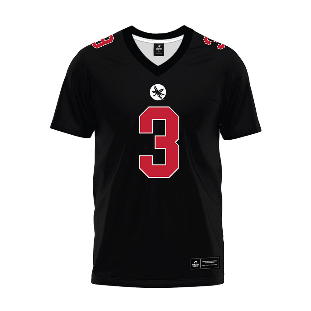 Ohio State - NCAA Football : Devin McCuin - Black Premium Football Jersey-0