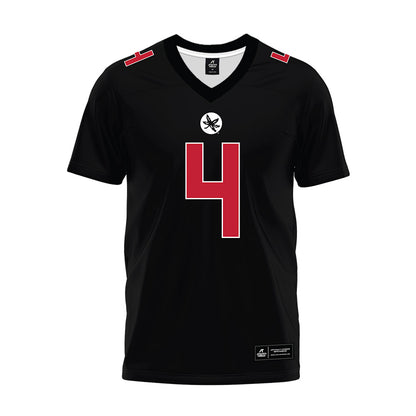 Ohio State - NCAA Football : Qua Russaw - Black Premium Football Jersey-0