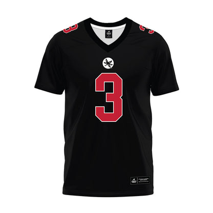 Ohio State - NCAA Football : Devin McCuin - Black Premium Football Jersey-0