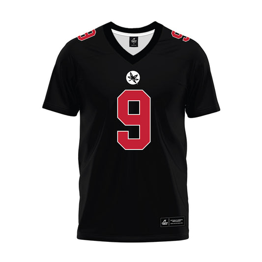 Ohio State - NCAA Football : Tavien St. Clair - Black Premium Football Jersey-0