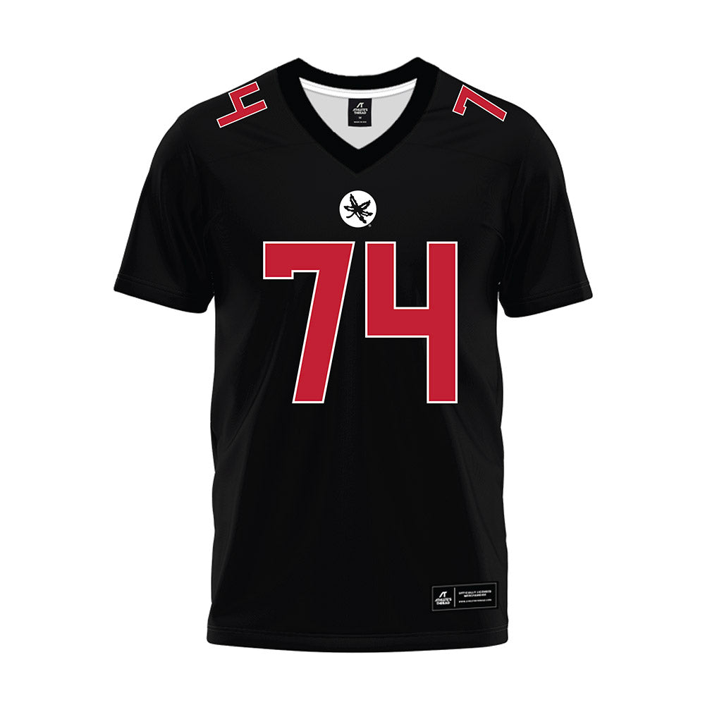 Ohio State - NCAA Football : Carter Lowe - Black Premium Football Jersey-0