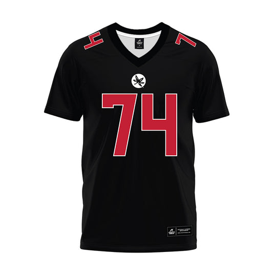 Ohio State - NCAA Football : Carter Lowe - Black Premium Football Jersey-0