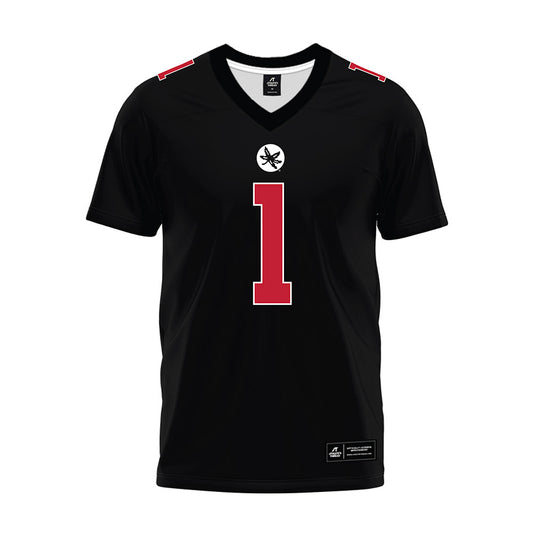 Ohio State - NCAA Football : Earl Little Jr - Black Premium Football Jersey-0