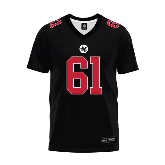 Ohio State - NCAA Football : Landon Beal - Black Premium Football Jersey-0