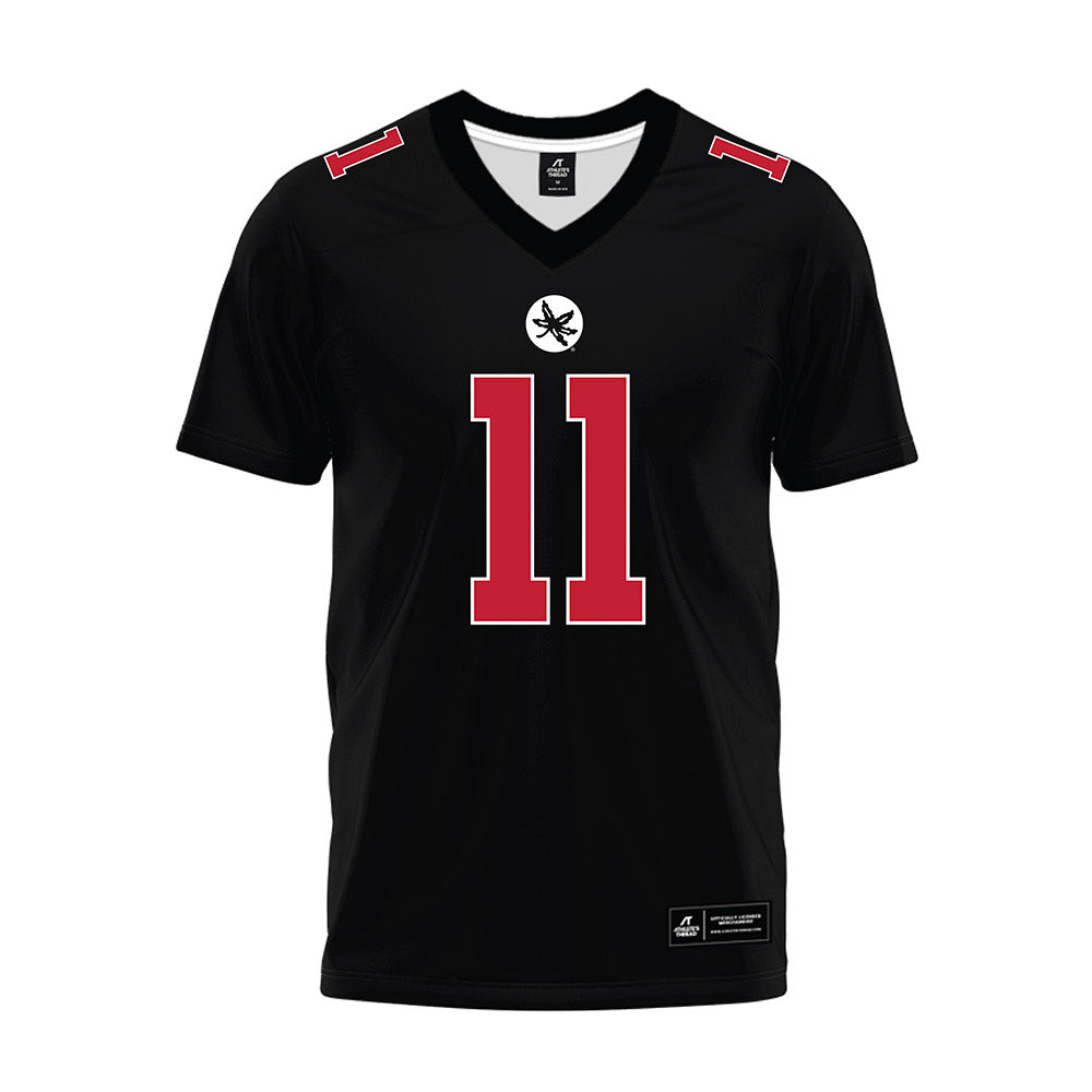 Ohio State - NCAA Football : Terry Moore - Black Premium Football Jersey-0