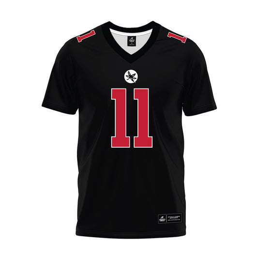 Ohio State - NCAA Football : Terry Moore - Black Premium Football Jersey-0