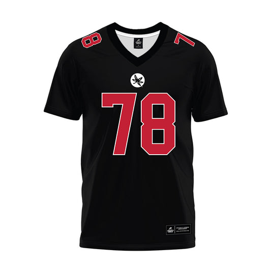 Ohio State - NCAA Football : Maxwell Riley - Black Premium Football Jersey-0