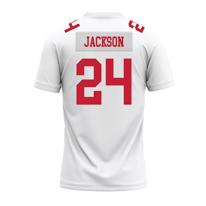 Ohio State - NCAA Football : Ja'Kobi Jackson - White Premium Football Jersey-1