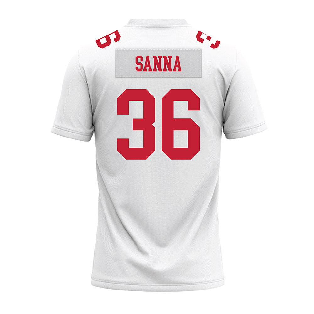 Ohio State - NCAA Football : CJ Sanna - White Premium Football Jersey-1