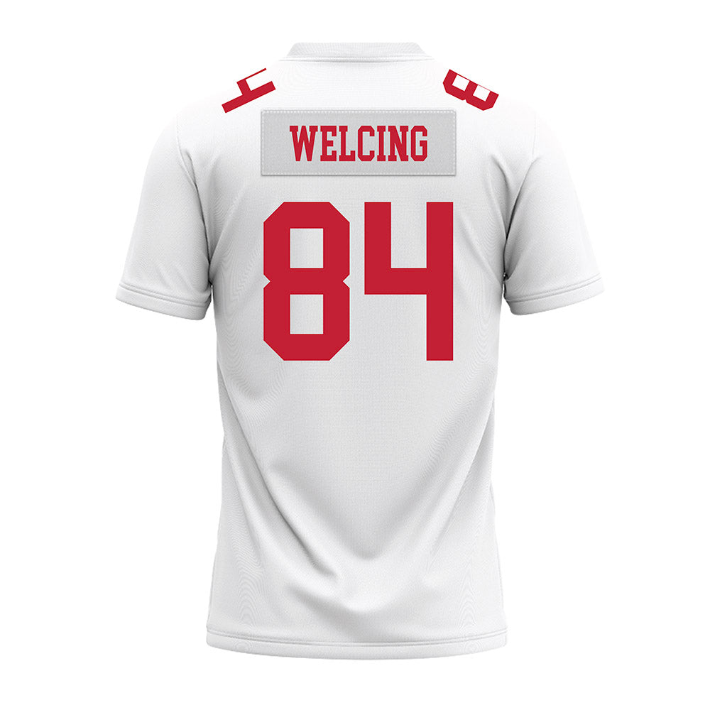 Ohio State - NCAA Football : Hunter Welcing - White Premium Football Jersey-1