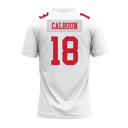 Ohio State - NCAA Football : Cameron Calhoun - White Premium Football Jersey-1
