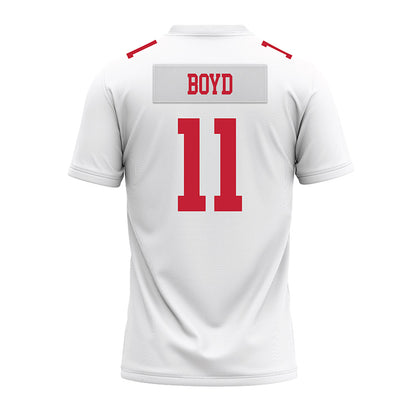 Ohio State - NCAA Football : Brock Boyd - White Premium Football Jersey-1