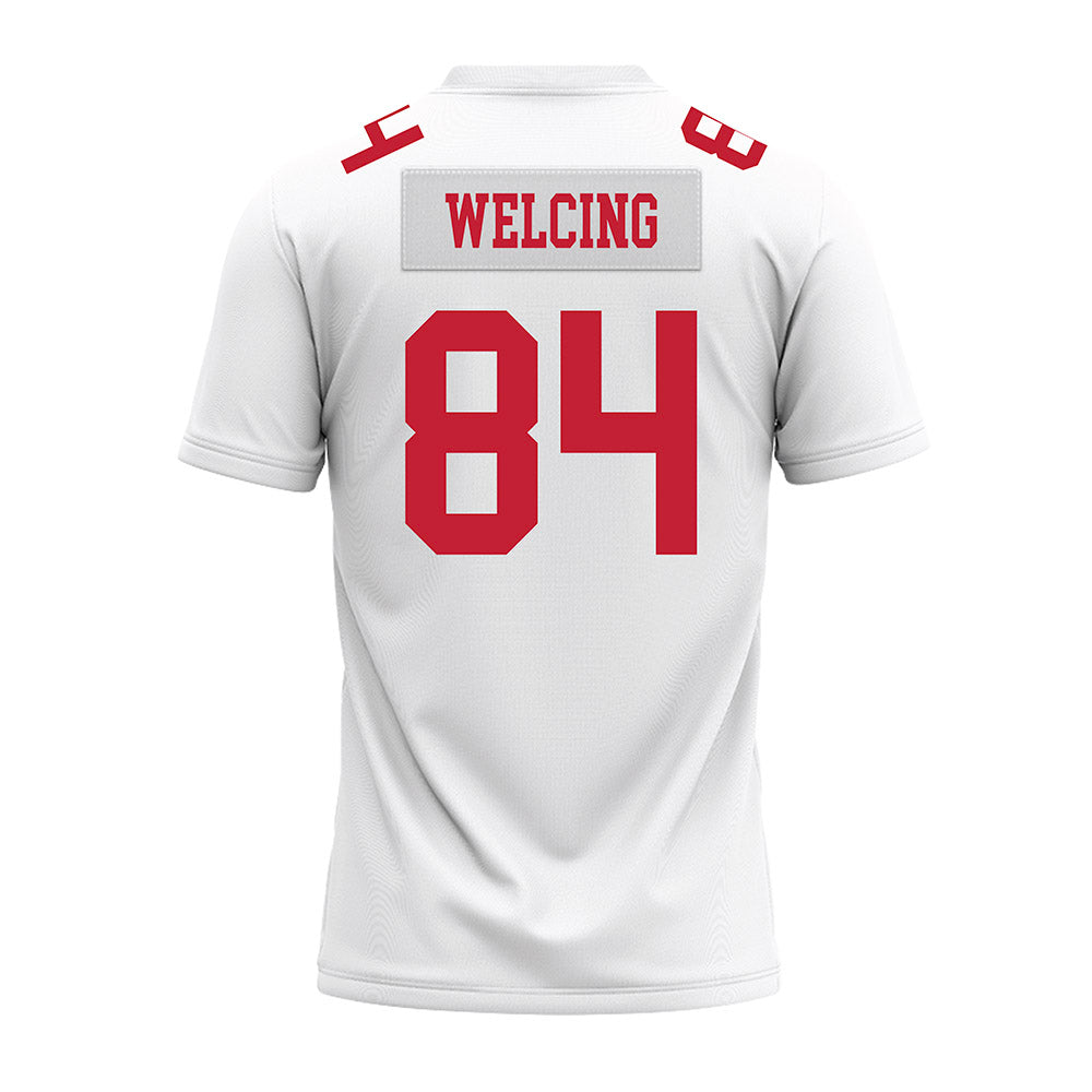 Ohio State - NCAA Football : Hunter Welcing - White Premium Football Jersey-1