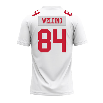 Ohio State - NCAA Football : Hunter Welcing - White Premium Football Jersey-1