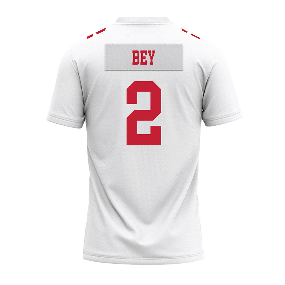 Ohio State - NCAA Football : Legend Bey - White Premium Football Jersey-1