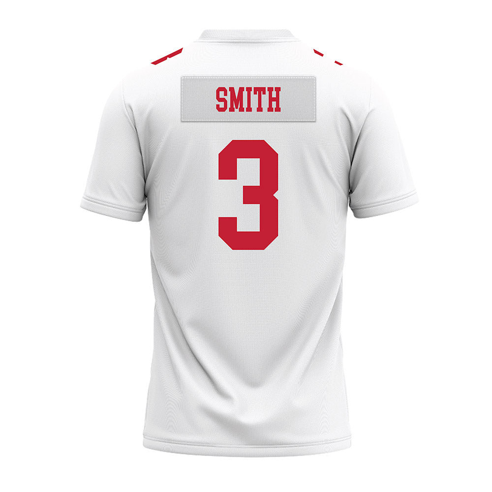 Ohio State - NCAA Football : James Smith - White Premium Football Jersey-1