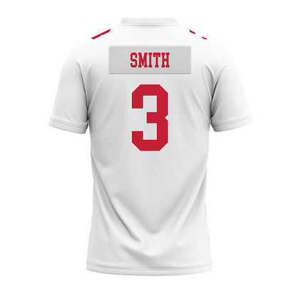 Ohio State - NCAA Football : James Smith - White Premium Football Jersey-1
