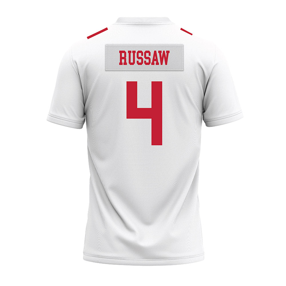 Ohio State - NCAA Football : Qua Russaw - White Premium Football Jersey-1