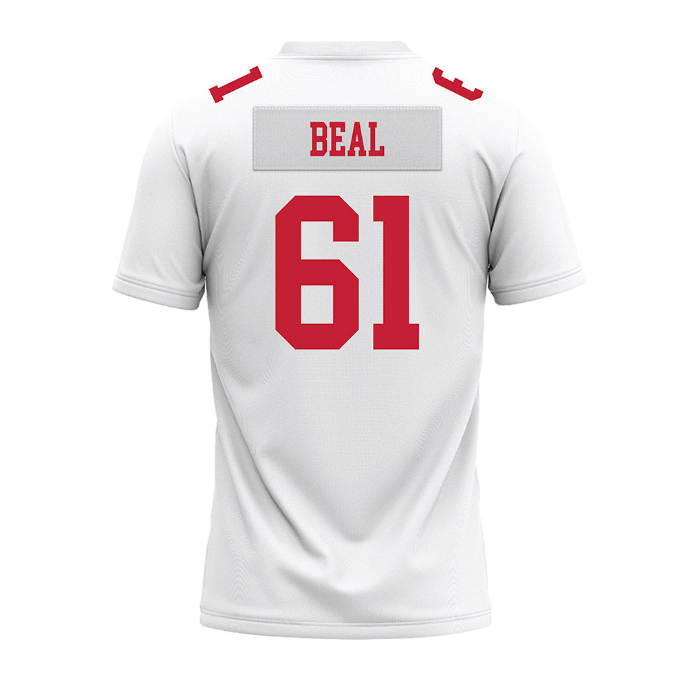 Ohio State - NCAA Football : Landon Beal - White Premium Football Jersey-1