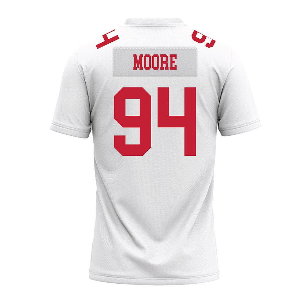 Ohio State - NCAA Football : Jason Moore - White Premium Football Jersey