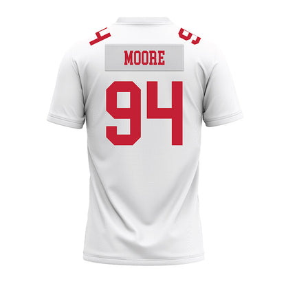 Ohio State - NCAA Football : Jason Moore - White Premium Football Jersey