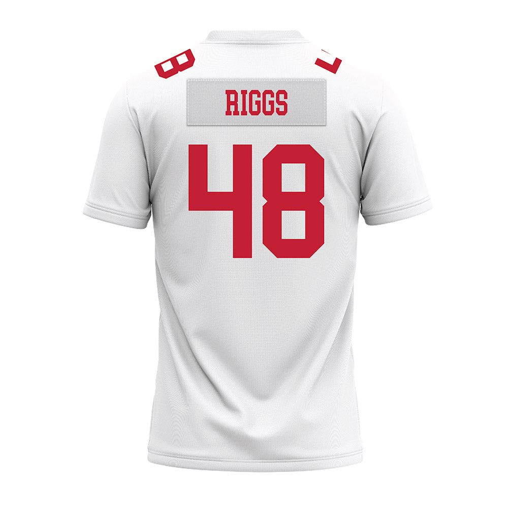 Ohio State - NCAA Football : Dalton Riggs - White Premium Football Jersey-1