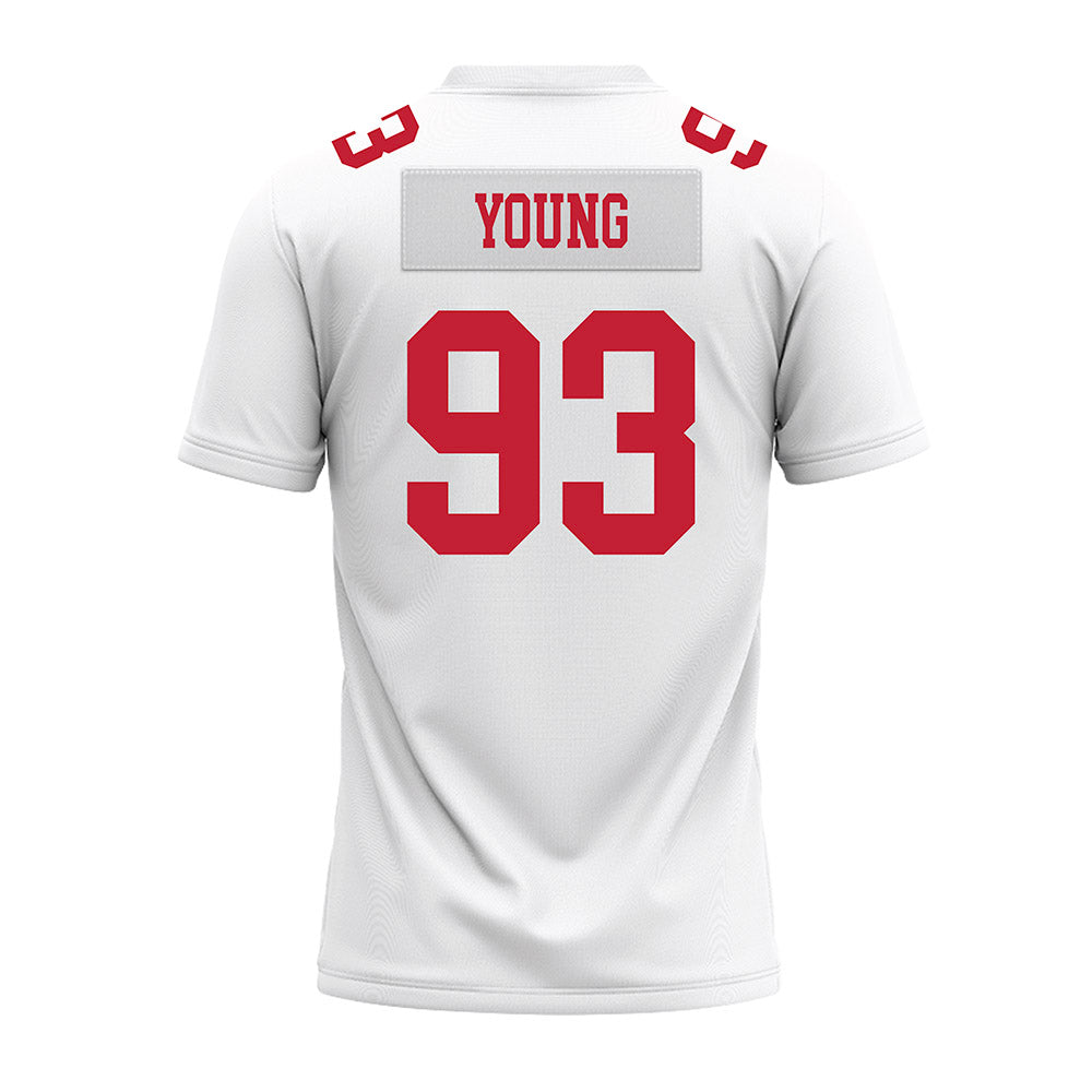 Ohio State - NCAA Football : Brady Young - White Premium Football Jersey-1