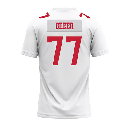 Ohio State - NCAA Football : Sam Greer - White Premium Football Jersey-1