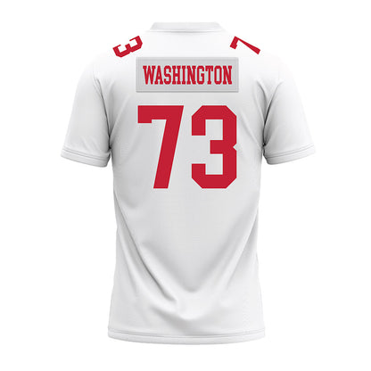 Ohio State - NCAA Football : Vasean Washington - White Premium Football Jersey-1