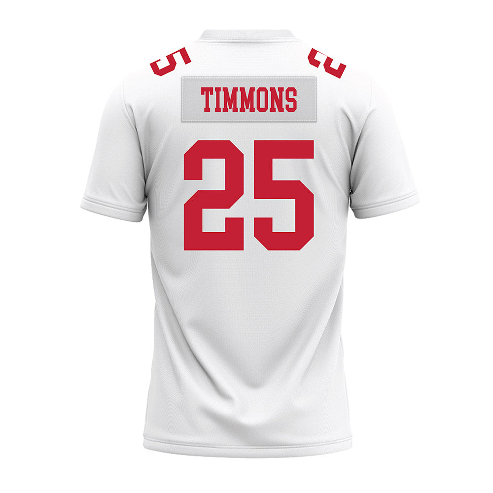Ohio State - NCAA Football : Jay Timmons - White Premium Football Jersey-1