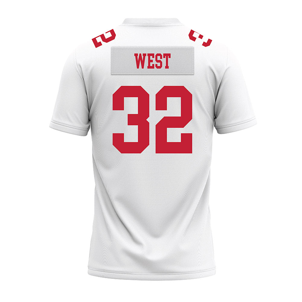 Ohio State - NCAA Football : Isaiah West - White Premium Football Jersey-1