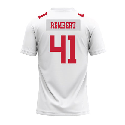 Ohio State - NCAA Football : Braxton Rembert - White Premium Football Jersey-1