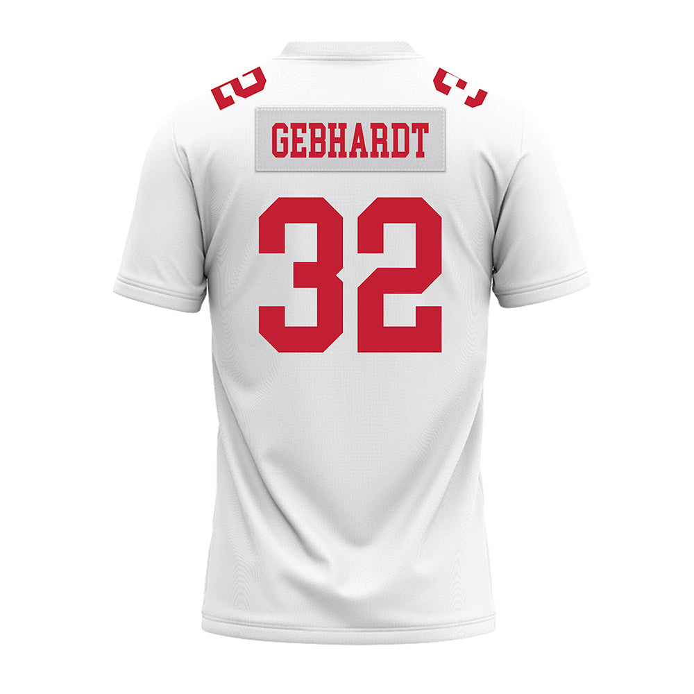 Ohio State - NCAA Football : Kaden Gebhardt - White Premium Football Jersey-1