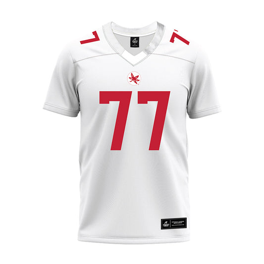 Ohio State - NCAA Football : Sam Greer - White Premium Football Jersey-0